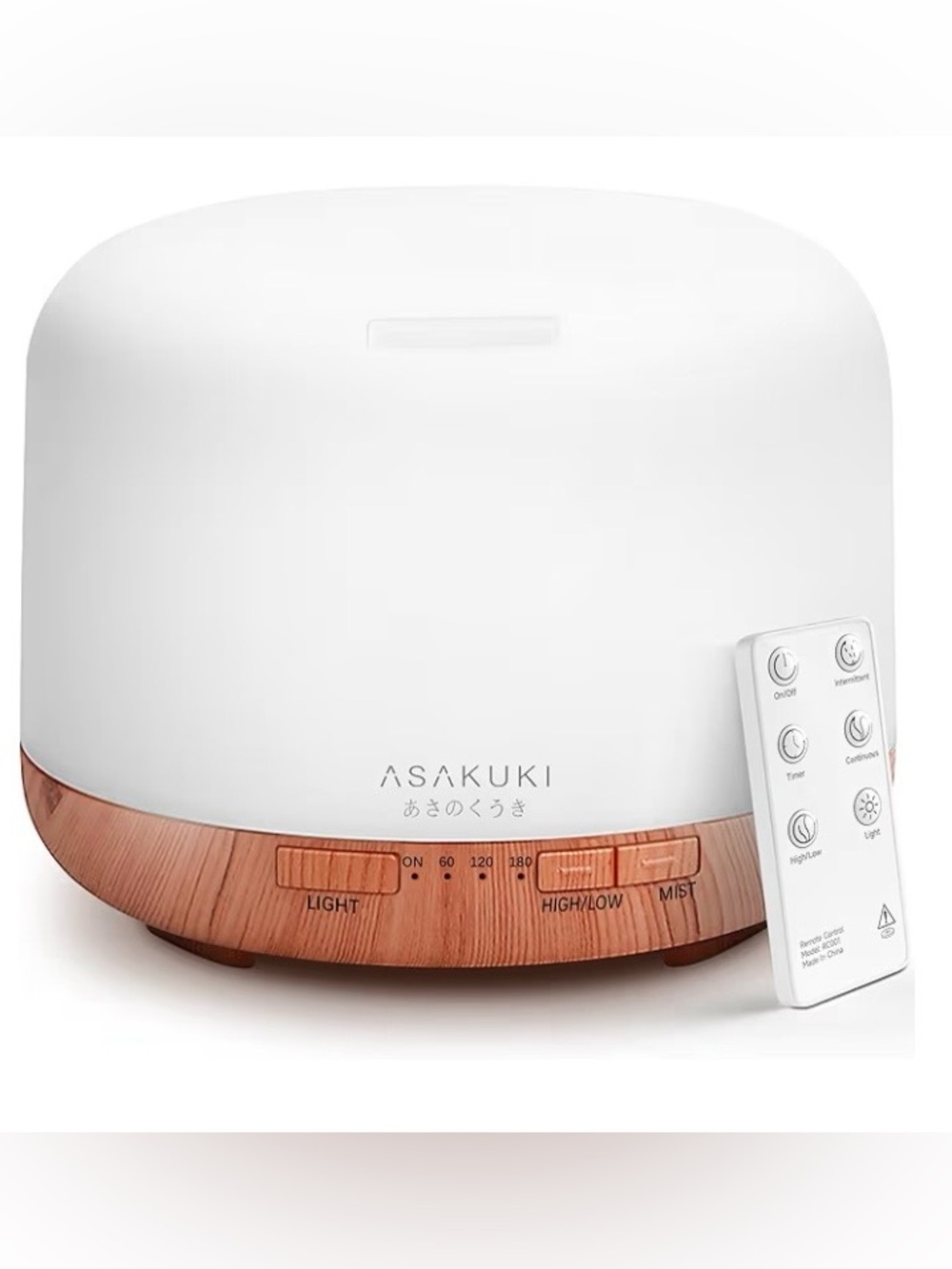 Asakuki diffuser with remote AND Cakki Winter Fragrance Oil Set of 6 NEW